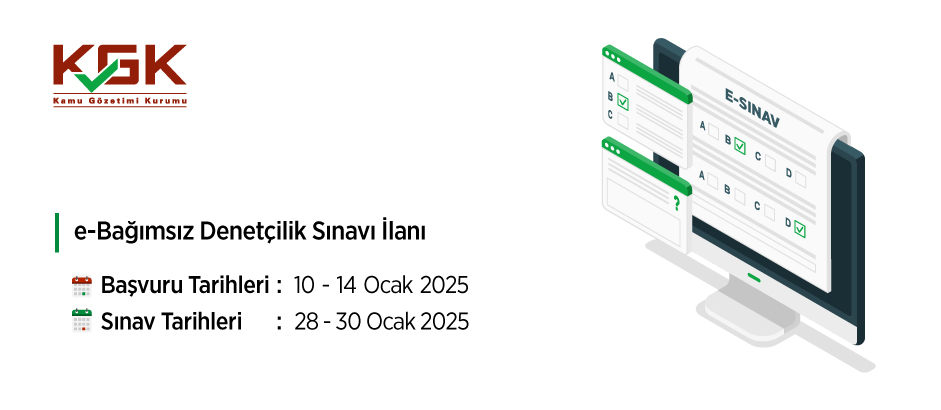 e-Bağımsız Denetçilik Sınavı İlanı